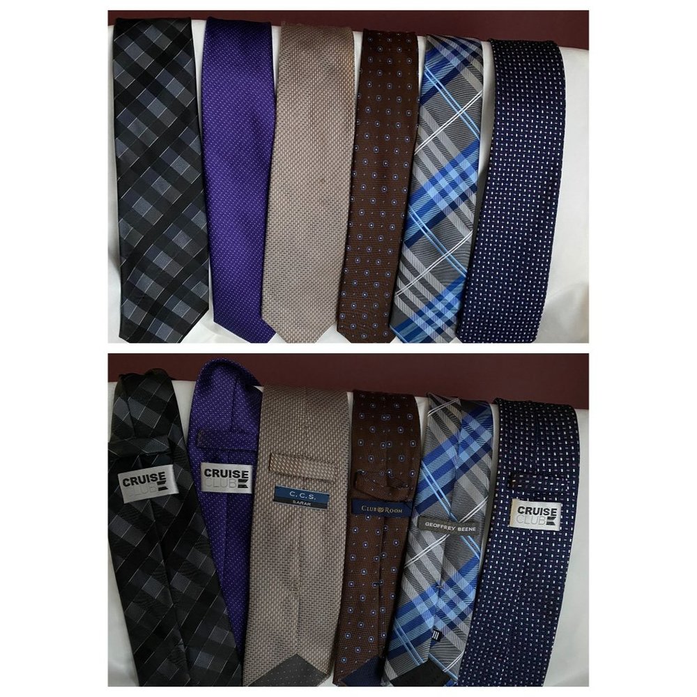Lot of 6 designer neckties
